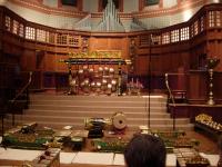 gamelan instruments in Battel Chapel
